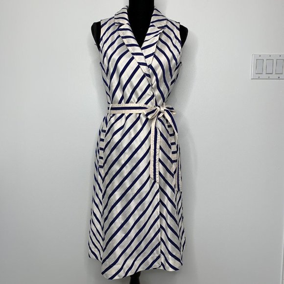 Banana Republic Dresses & Skirts - Banana Republic Trench Wrap Stripe Belted Dress Size 6